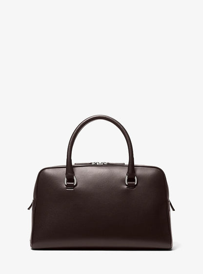 Kasia Medium Leather Satchel Chocolate Chocolate