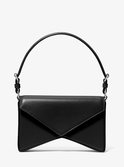 Manhatta Medium Leather Bag Black Black