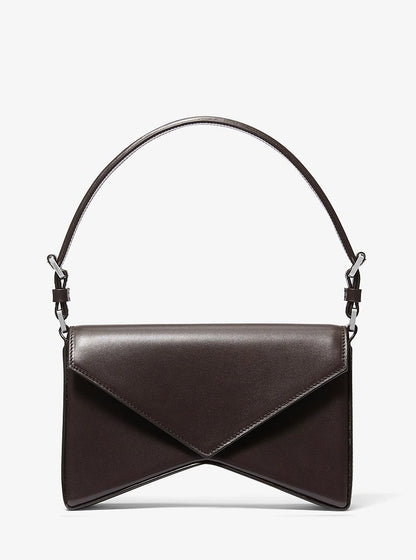 Manhatta Medium Leather Bag Chocolate Chocolate