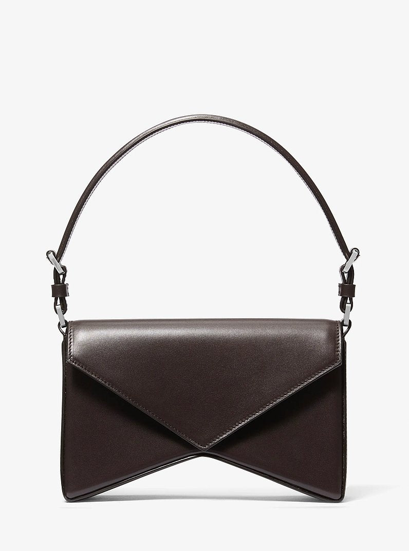 Manhatta Medium Leather Bag Chocolate Chocolate