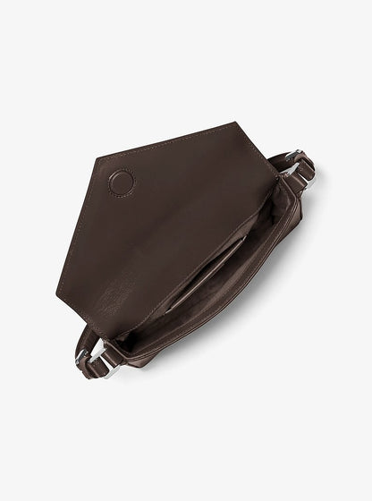 Manhatta Medium Leather Bag Chocolate Chocolate
