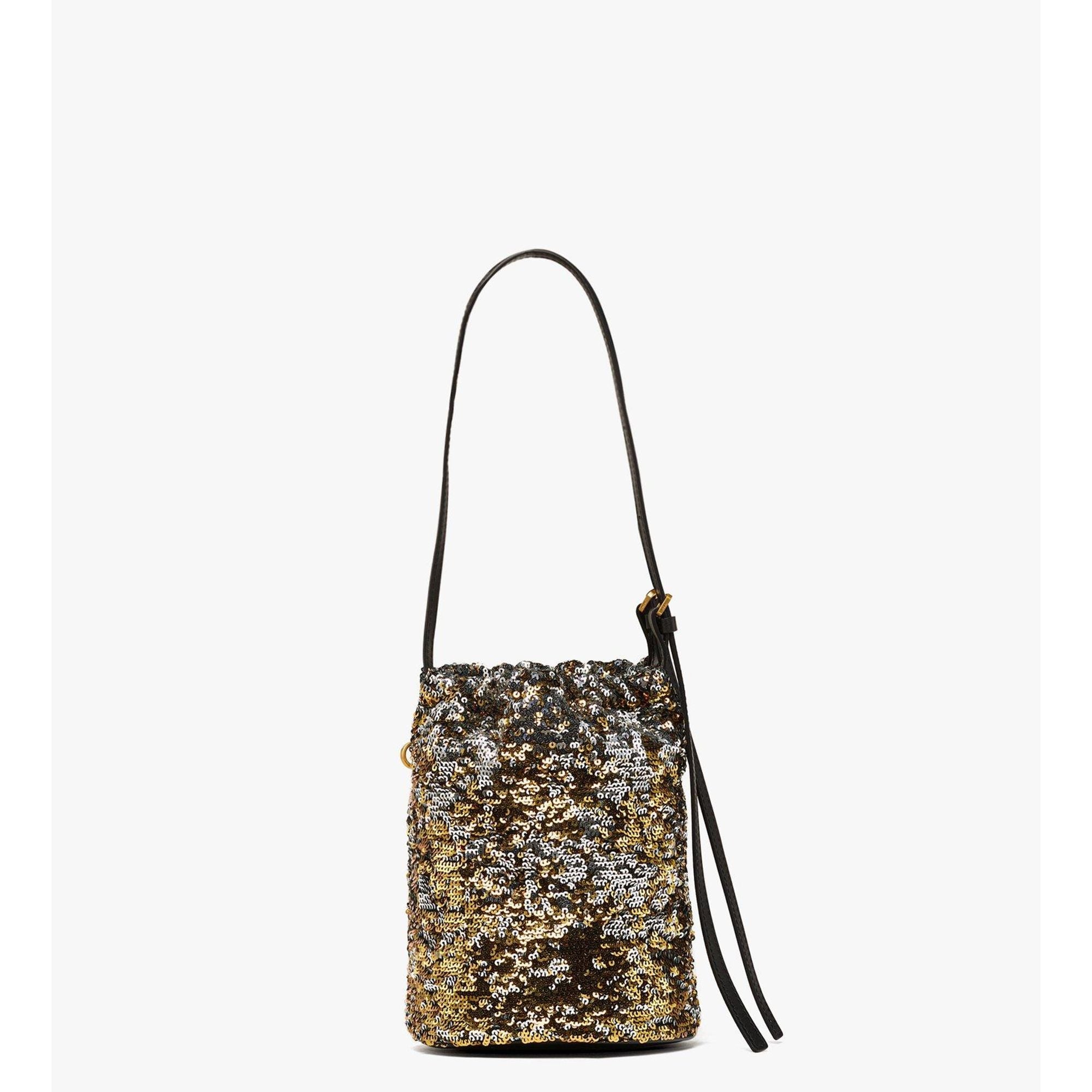 MCM Himmel Sequin Drawstring Bag
