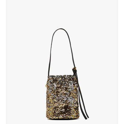 MCM Himmel Sequin Drawstring Bag