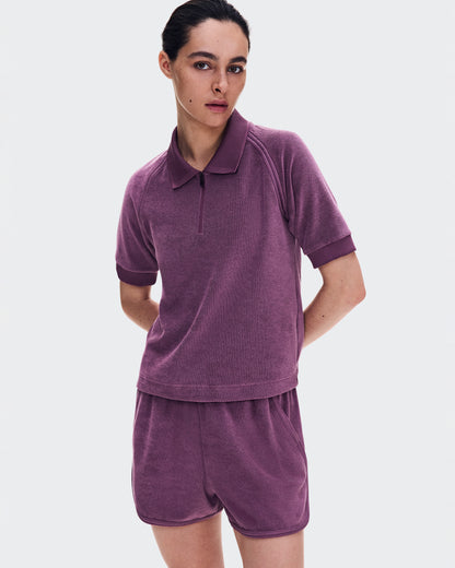 On Courtside Polo Terry Cassis (Women'S)
