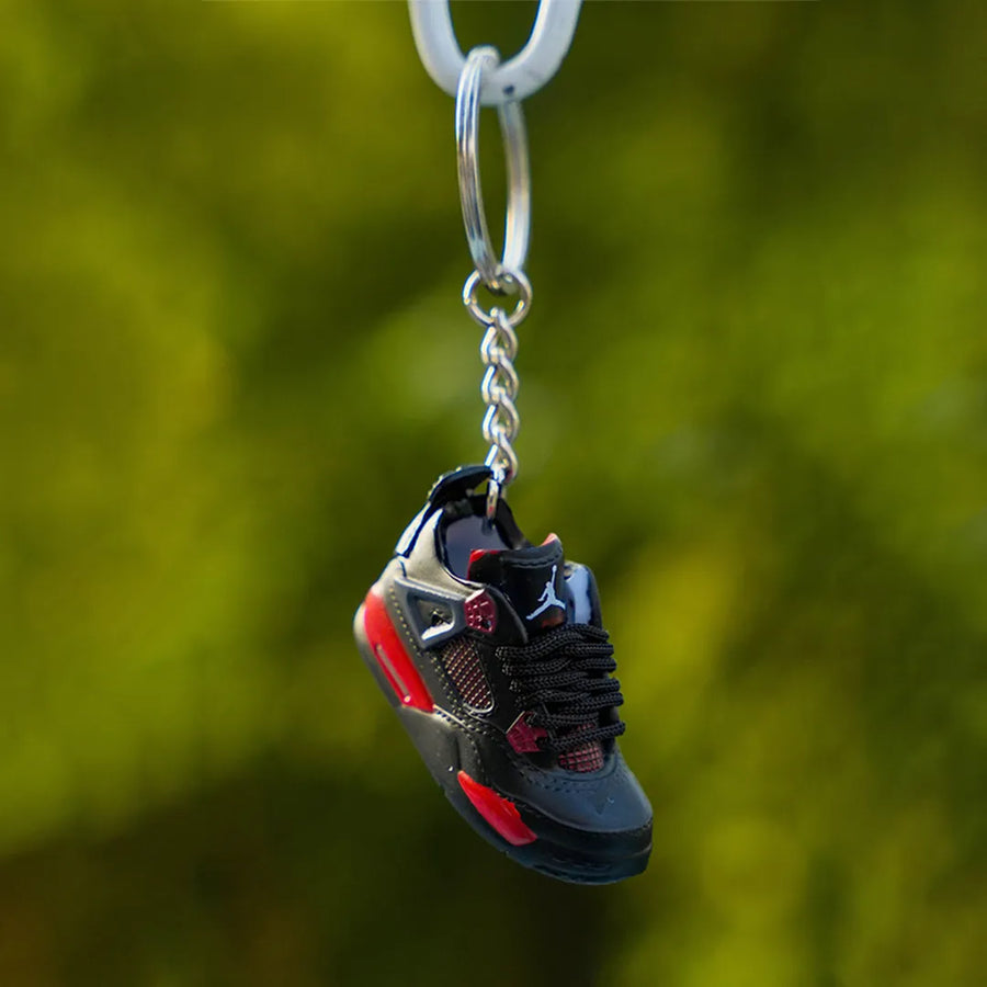 3D sneaker keychain AJ4 Red Thunder