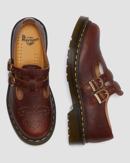 Dr Martens 8065 Ambassador Mary Jane Shoes - Cashew