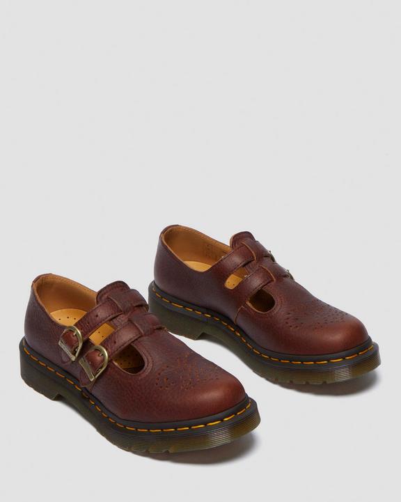 Dr Martens 8065 Ambassador Mary Jane Shoes - Cashew