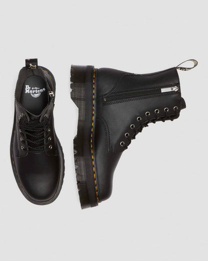 Dr. Martens Jadon Boot Genix Nappa Reclaimed Leather Platforms Black - Mens