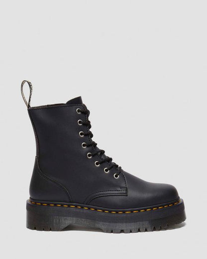 Dr. Martens Jadon Boot Genix Nappa Reclaimed Leather Platforms Black - Mens