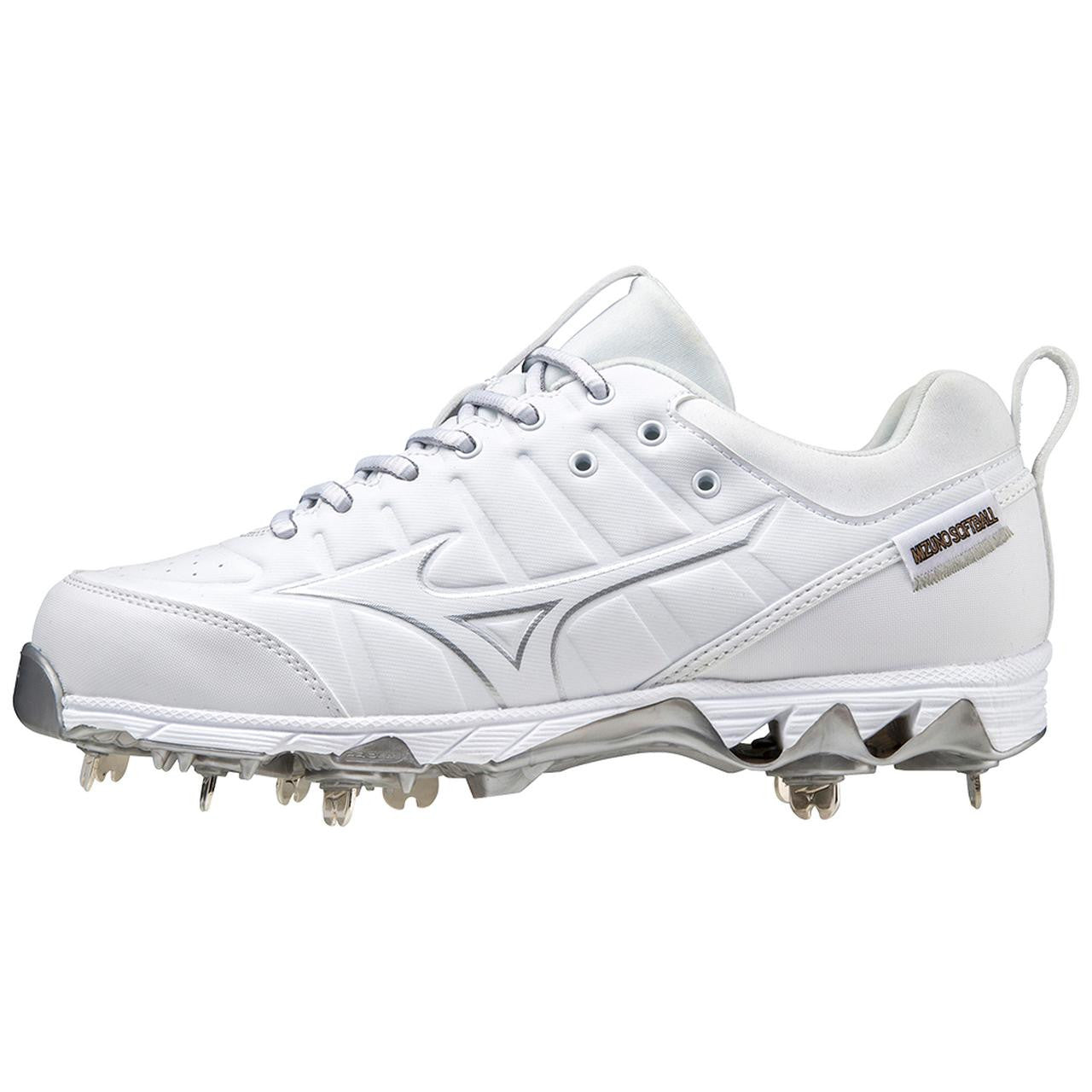 Mizuno 9 Spike Swift 7 Low Women's Metal Softball Cleat Royal White