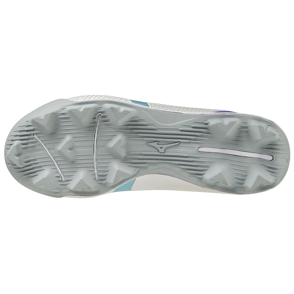 Mizuno Wave Finch Lightrevo Women's Molded Fastpitch Softball Cleat White Blue