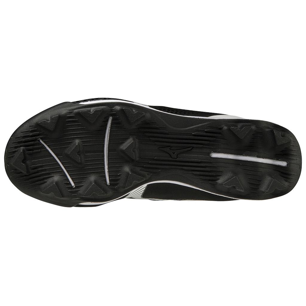 Mizuno Wave Finch Lightrevo Youth Girl S Molded Fastpitch Softball Cleat Black White