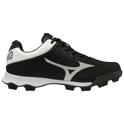 Mizuno Wave Finch Lightrevo Youth Girl S Molded Fastpitch Softball Cleat Black White