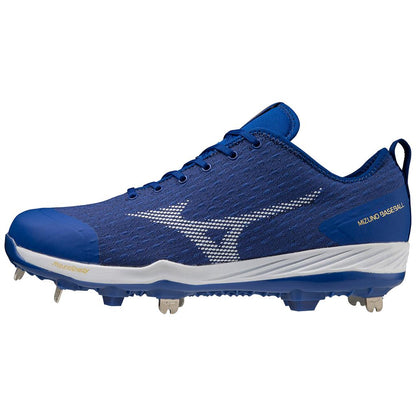 Mizuno Dominant 4 Low Men's Metal Baseball Cleat Royal White