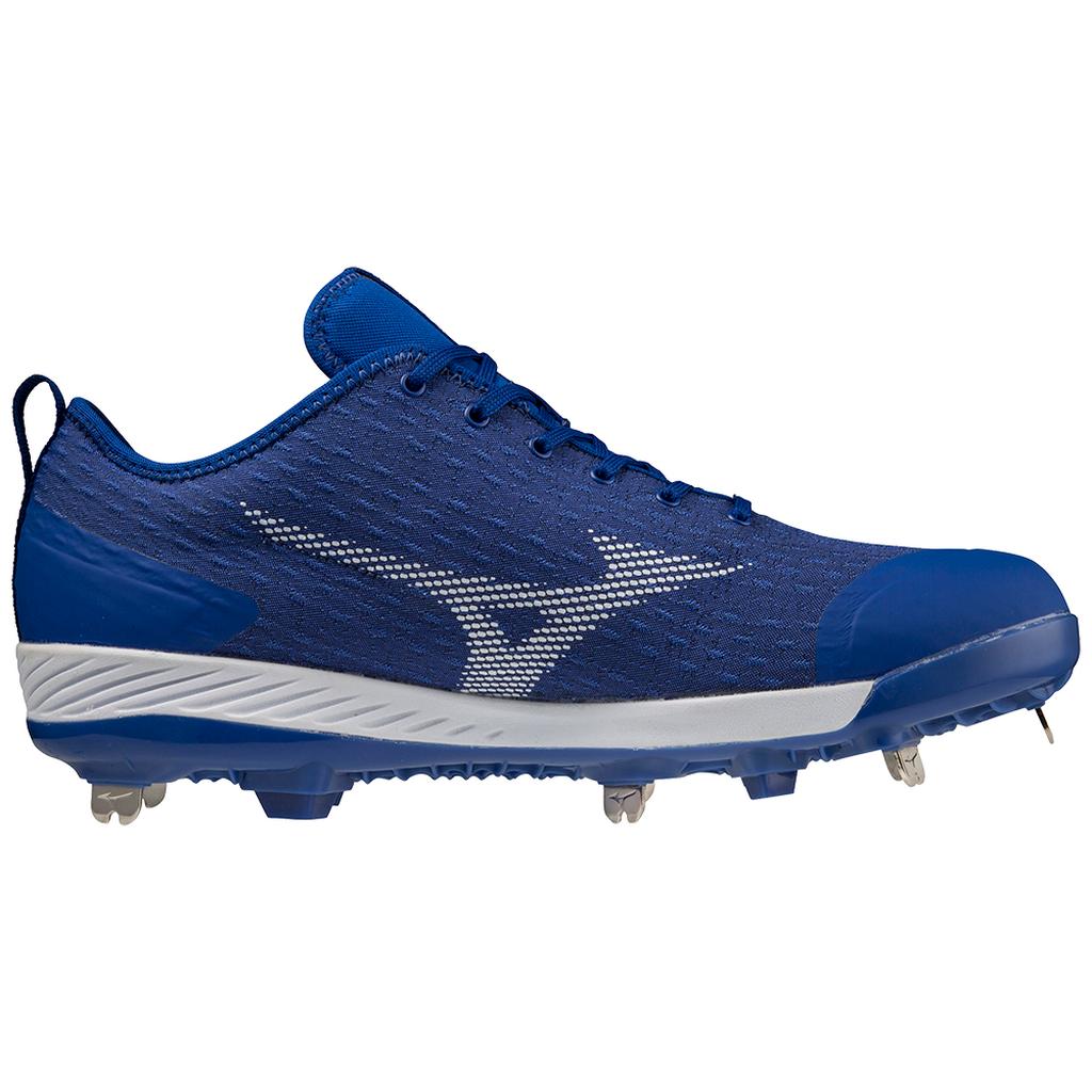 Mizuno Dominant 4 Low Men's Metal Baseball Cleat Royal White