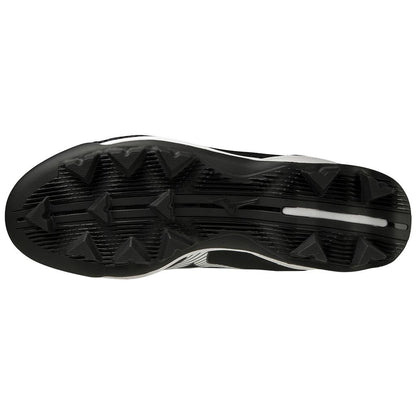Mizuno Wave Lightrevo Tpu Men's Molded Mid Baseball Cleat Black White