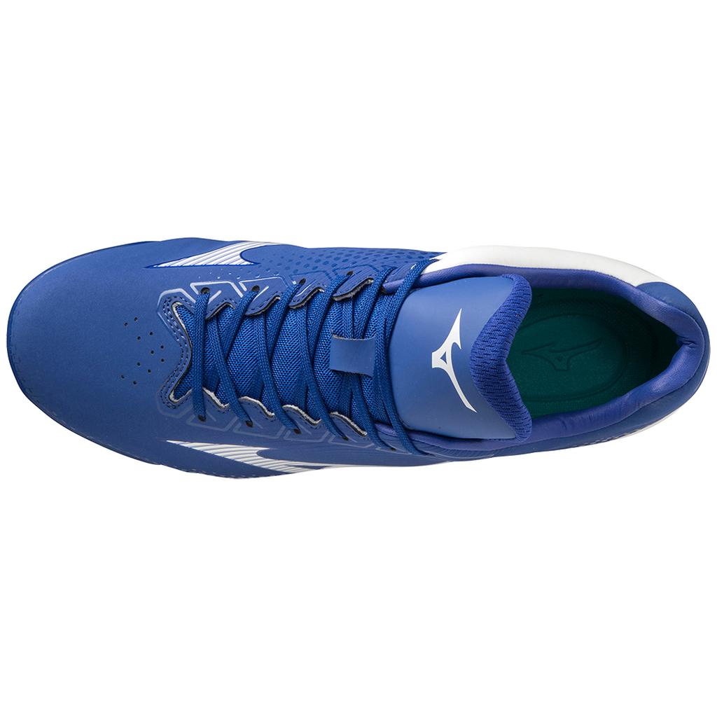 Mizuno Wave Lightrevo Tpu Men's Molded Low Baseball Cleat Royal White