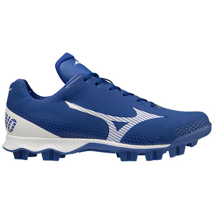 Mizuno Wave Lightrevo Tpu Men's Molded Low Baseball Cleat Royal White