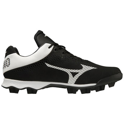 Mizuno Wave Lightrevo Tpu Men's Molded Low Baseball Cleat Black White