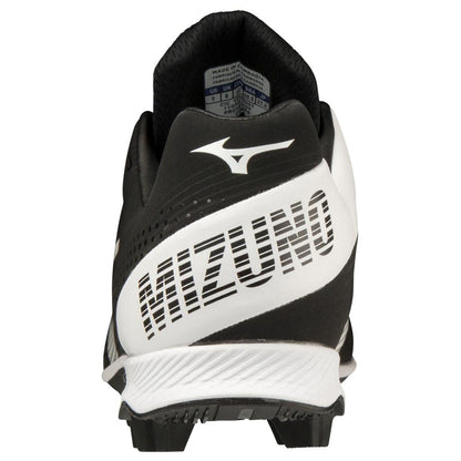 Mizuno Wave Lightrevo Tpu Men's Molded Low Baseball Cleat Black White