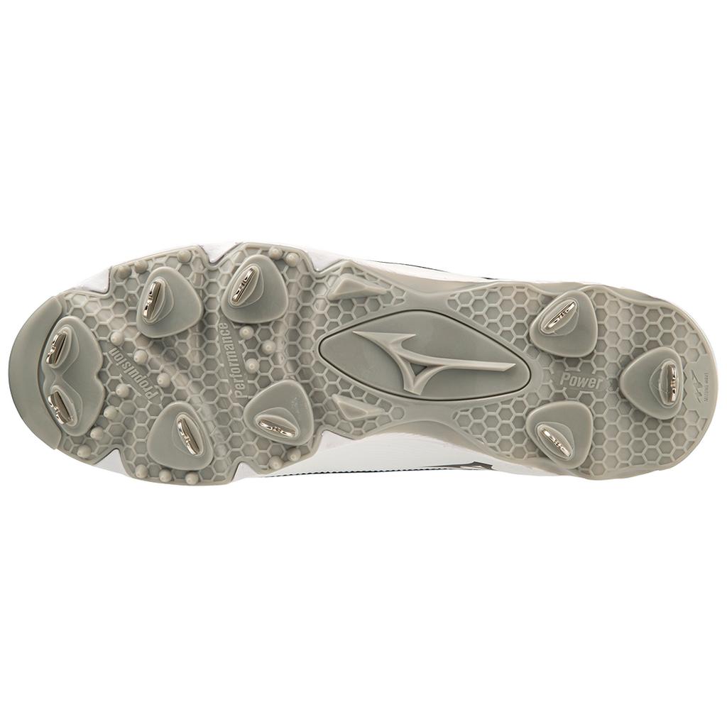 Mizuno 9 Spike Ambition 3 Low Men's Metal Baseball Cleat Black White