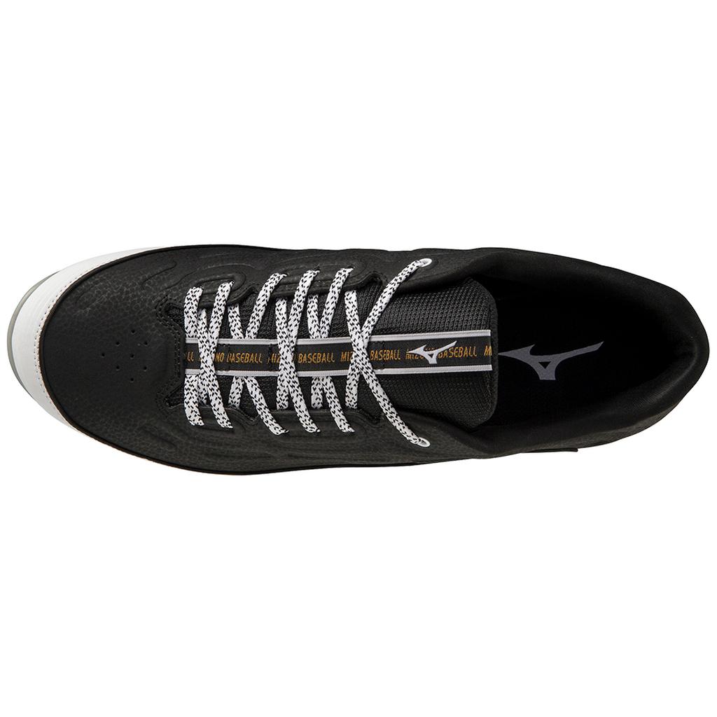 Mizuno 9 Spike Ambition 3 Low Men's Metal Baseball Cleat Black White