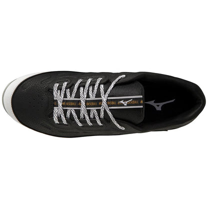 Mizuno 9 Spike Ambition 3 Low Men's Metal Baseball Cleat Black White