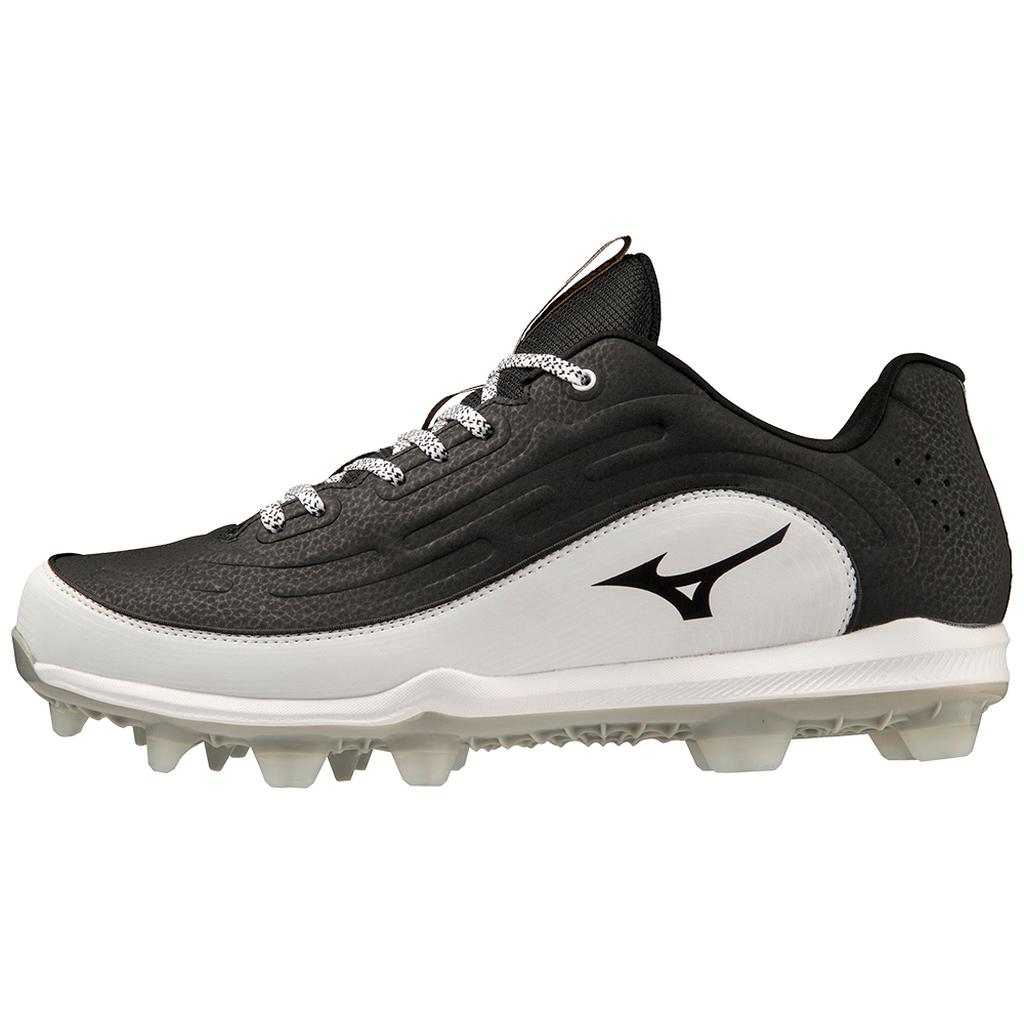 Mizuno Ambition 3 Low Tpu Men's Molded Baseball Cleat Black White