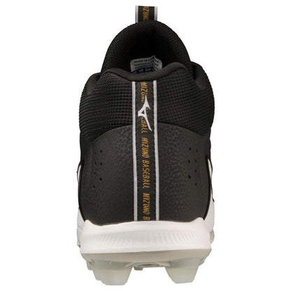 Mizuno Ambition 3 Mid Tpu Men's Molded Baseball Cleat Black White