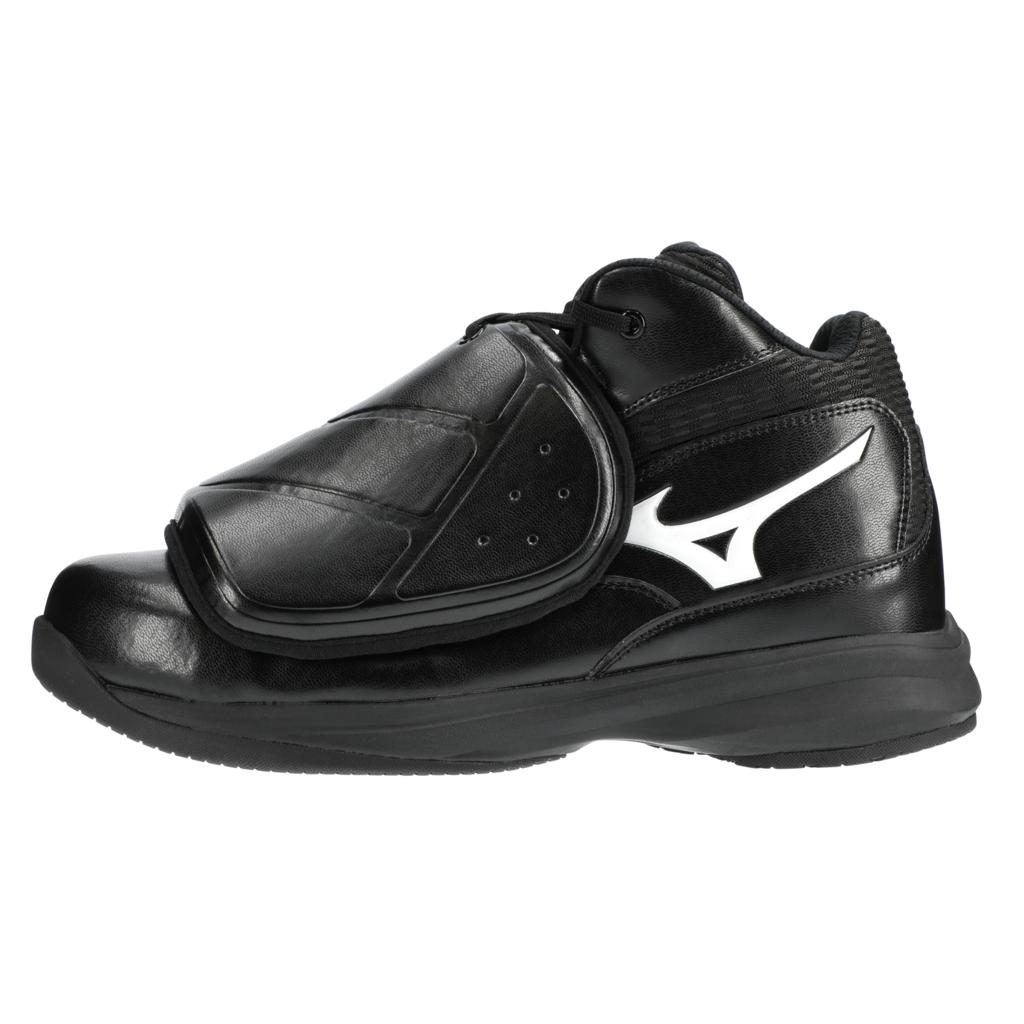 Mizuno Men's Pro Wave Umpire Plate Shoe Black White