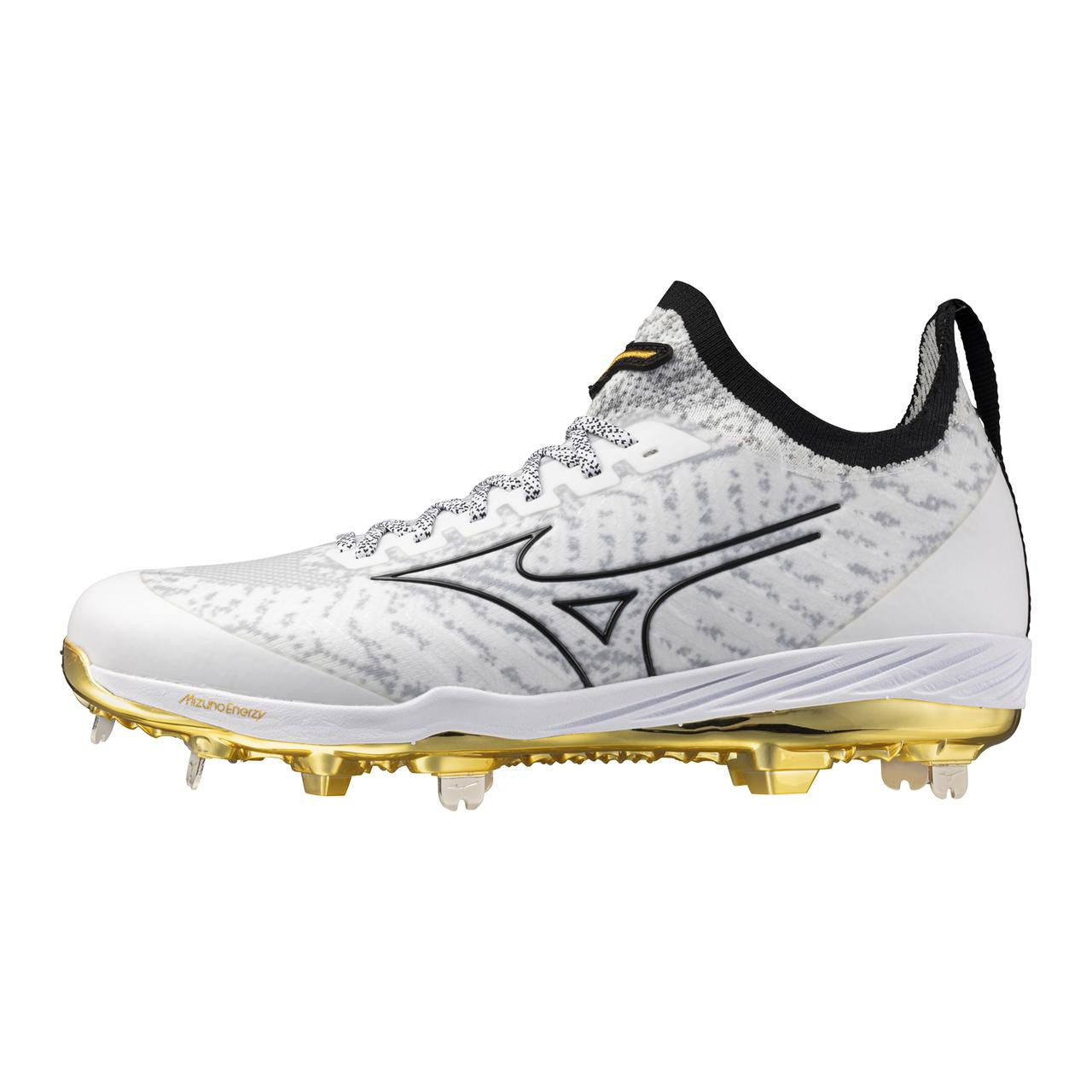 Mizuno Men's Pro Metal Baseball Cleat White Gold