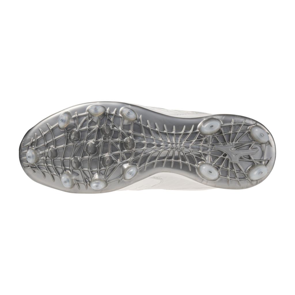 Mizuno Women's Pro Fp Low Tpu Fastpitch Softball Cleat White Silver