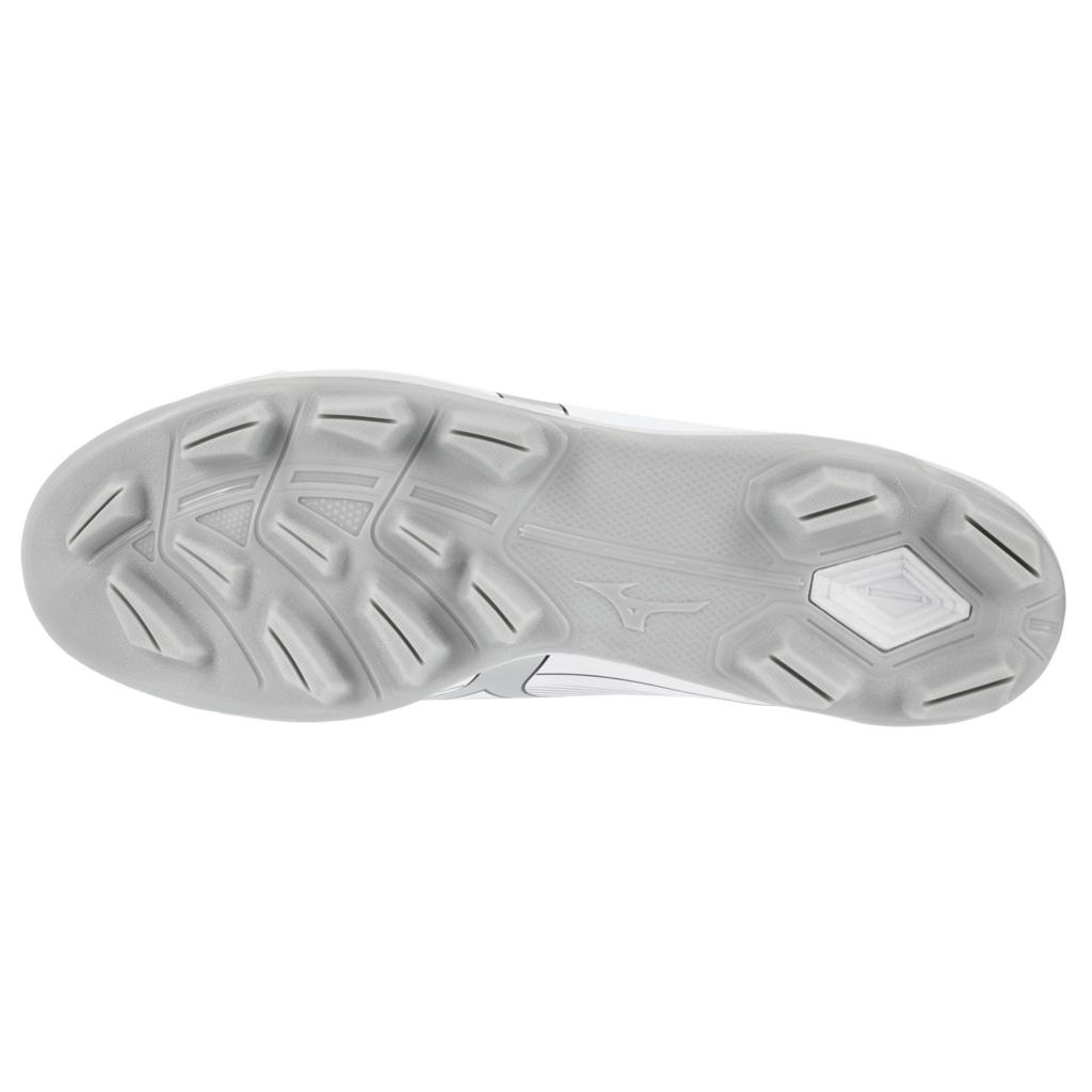 Mizuno Men's Cushionrevo Diamond Tpu Baseball Cleat White Black
