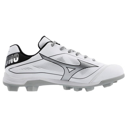 Mizuno Men's Cushionrevo Diamond Tpu Baseball Cleat White Black