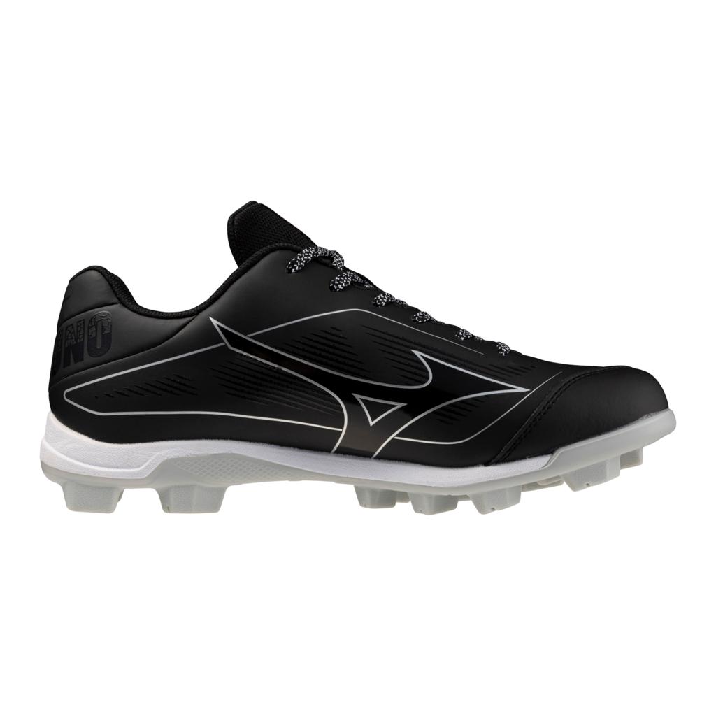 Mizuno Men's Cushionrevo Diamond Tpu Baseball Cleat Black White