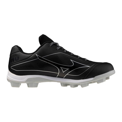 Mizuno Men's Cushionrevo Diamond Tpu Baseball Cleat Black White
