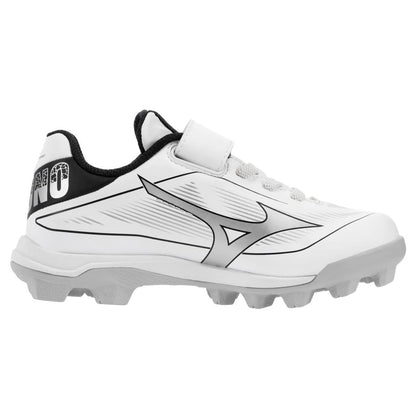 Mizuno Youth Cushionrevo Diamond Baseball Cleat White Black