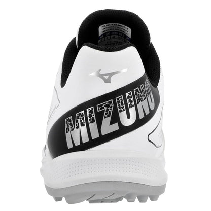 Mizuno Unisex Cushionrevo Diamond Turf Shoe White Black