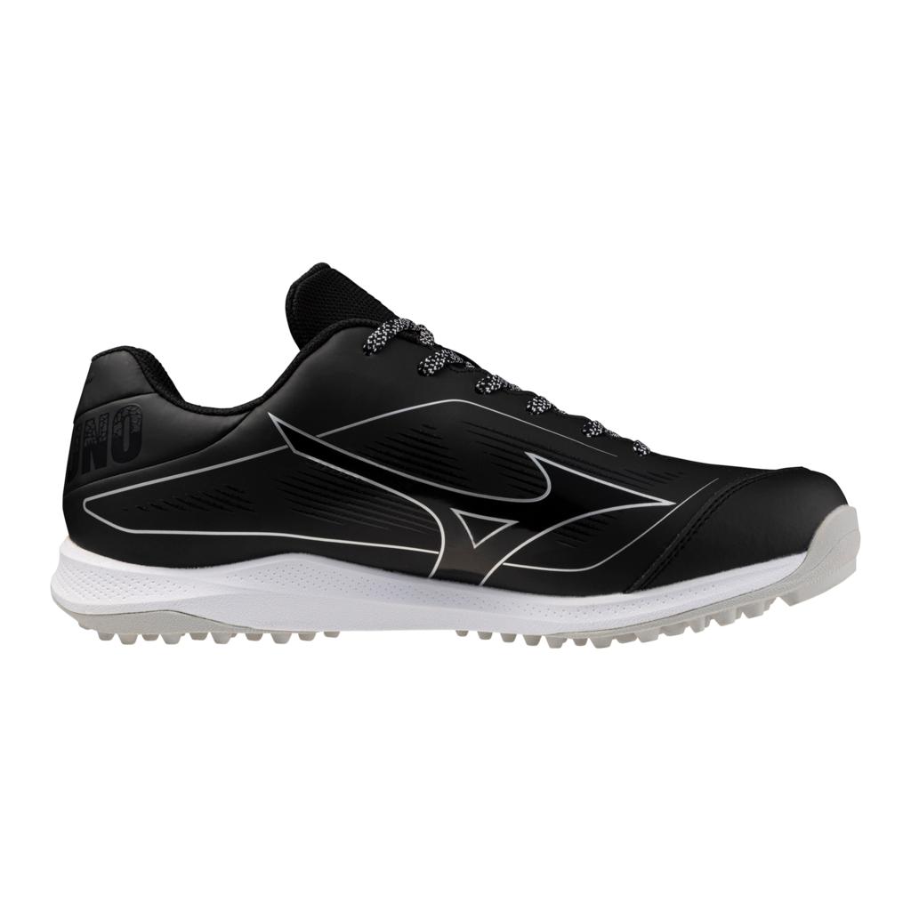Mizuno Unisex Cushionrevo Diamond Turf Shoe Black White