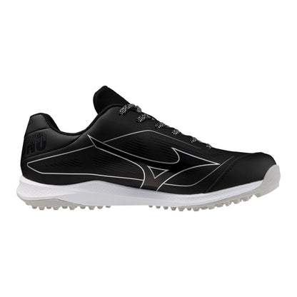 Mizuno Unisex Cushionrevo Diamond Turf Shoe Black White
