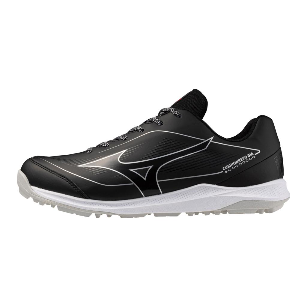 Mizuno Unisex Cushionrevo Diamond Turf Shoe Black White