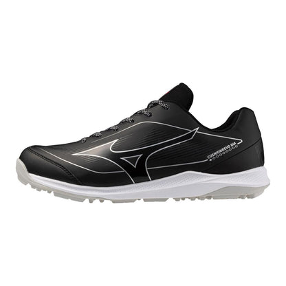 Mizuno Unisex Cushionrevo Diamond Turf Shoe Black White