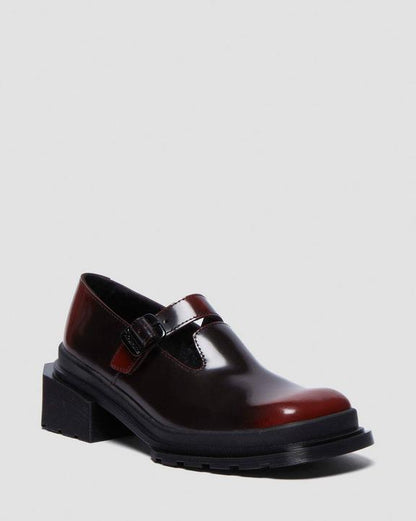 Dr Martens Maybole Mj - Black+Cherry Red