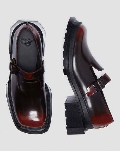 Dr Martens Maybole Mj - Black+Cherry Red