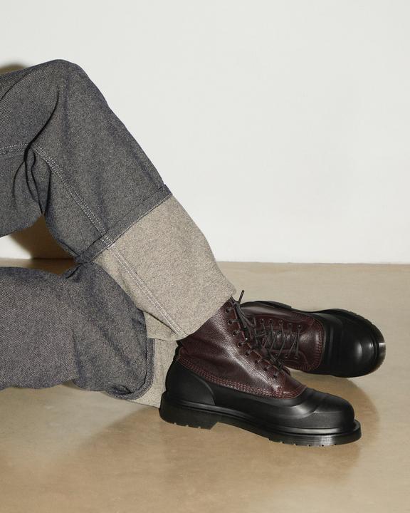 Dr. Martens 1460 Fleece Lined Sub Boots Oxblood - Mens