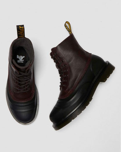 Dr. Martens 1460 Fleece Lined Sub Boots Oxblood - Mens
