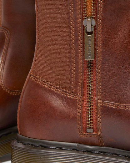 Dr Martens Amaayah Knee High Leather Boots - Butterscotch
