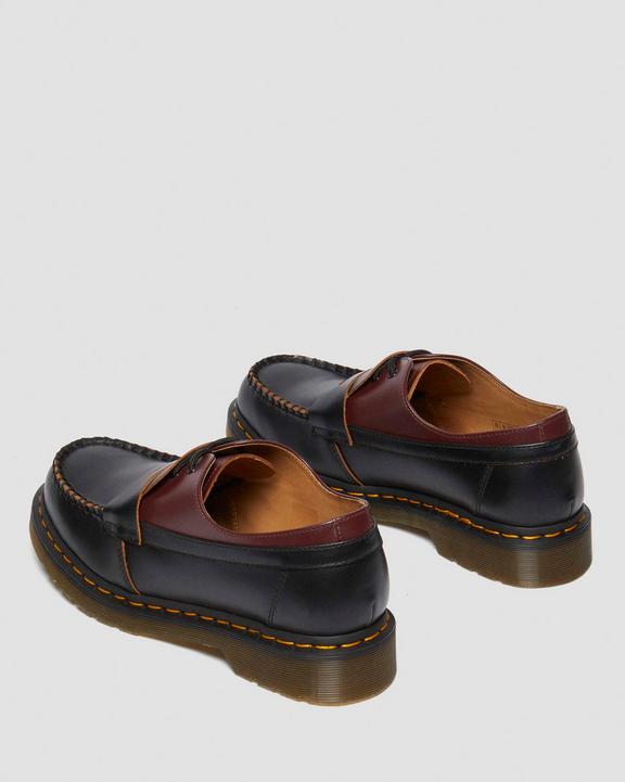 Dr. Martens 1461 / Penton Mm6 Leather Loafers Black+Oxblood - Womens