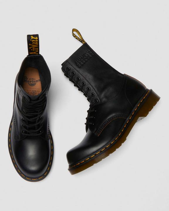 Dr Martens 1490 / 1461 Mm6 Leather Lace Up Boots - Black
