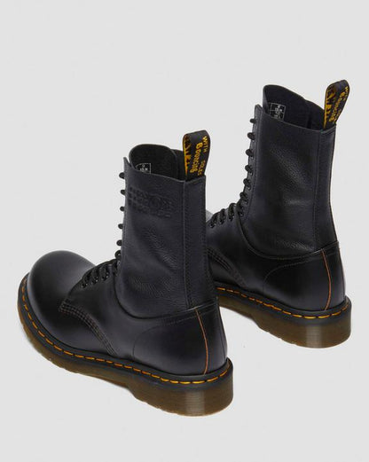 Dr Martens 1490 / 1461 Mm6 Leather Lace Up Boots - Black